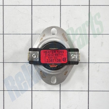 Whirlpool WP3387138 Whirlpool Cycling Thermostat WP3387138